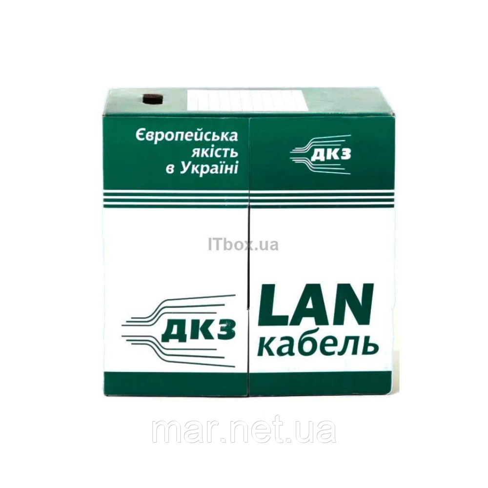 Кабель UTP кат.5е, PVC, 2 пари, 2x2x0.50, 500м, коробка 2550, фото 1