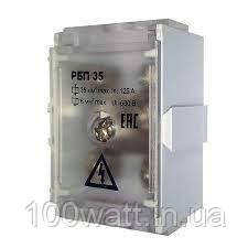 Кабельний розгалужувач РБП 35 клема силова щитова 1х35кВт з кришкою АВаТар ST 789-1, фото 1