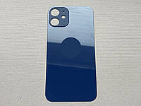 Задняя крышка для iPhone 12 Mini Blue синего цвета на замену стекло высокое качество