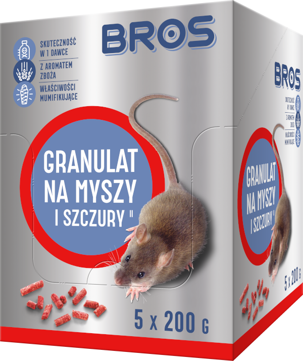 Гранули від мишей і пацюків Bros 100 г