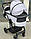 CARRELLO ALFA CRL-6507 універсальна коляска 2 в 1 Cloud Grey, фото 5