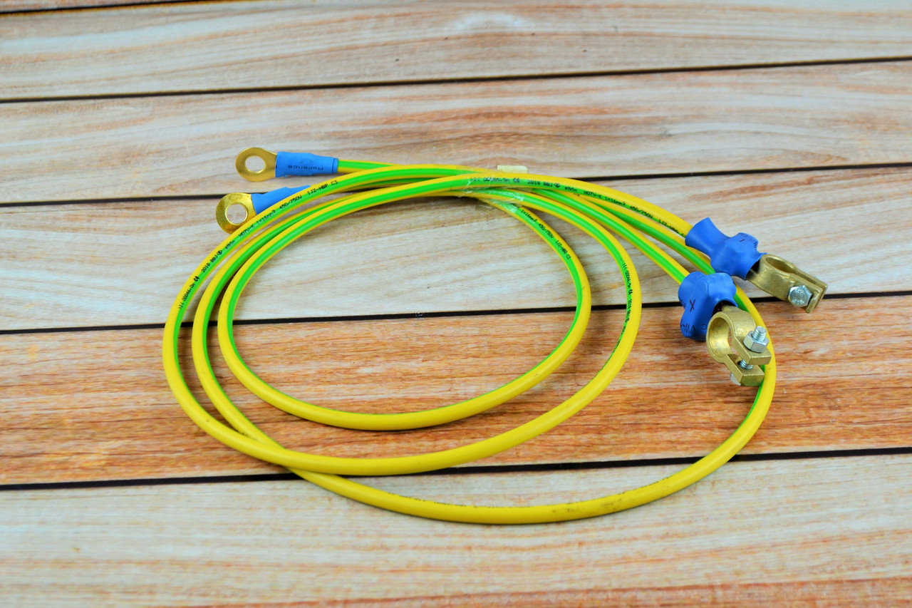 Комплект проводів стартера Трактора МТЗ-80 клема свинець кт плюс, мінус (АКБ(+/-), 16 мм.), фото 1