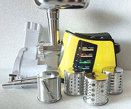 Мясорубка 2800 Вт и соковыжималка для томатов Liberton LMG-28BST, фото 3