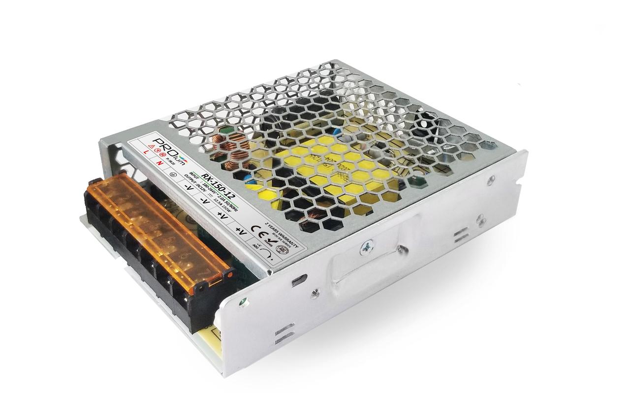 Блок живлення PROLUM DC12V 150W 12,5А Series "RX" імпульсний, не герметичний