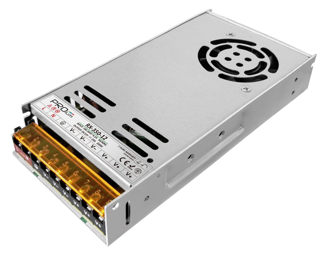 Блок живлення PROLUM DC12V 350W 29,1А Series "RX" імпульсний, негерметичний IP20