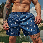 Чоловічі плавки пляжні плавальні шорти з принтами Dogs