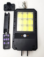 Ліхтар вуличний світильник акумуляторний 2200mA з пультом на сонячній батареї LED 6COB Solar Street Light UKC