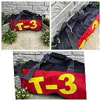 Стильная мужская спортивная сумка ткань "матовая плащевка" размер 42х22х20