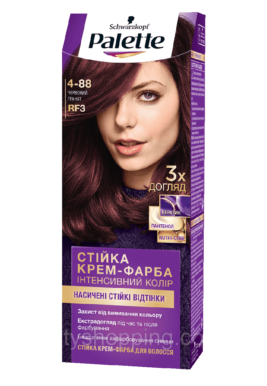 Фарба для волосся Palette 4-88 RF3 Червоний Гранат