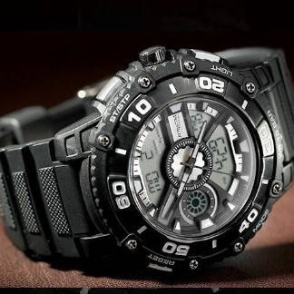 Водонепроникний та протиударний наручний годинник чоловічий з підсвіткою Q&Q DE10 Оригинал