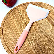 Широка силіконова лопатка для тефлонового посуду, фото 3
