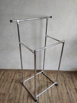 Стійка 130*105*60*50 для одягу подвійна, вішалка для одягу С6(SТ)