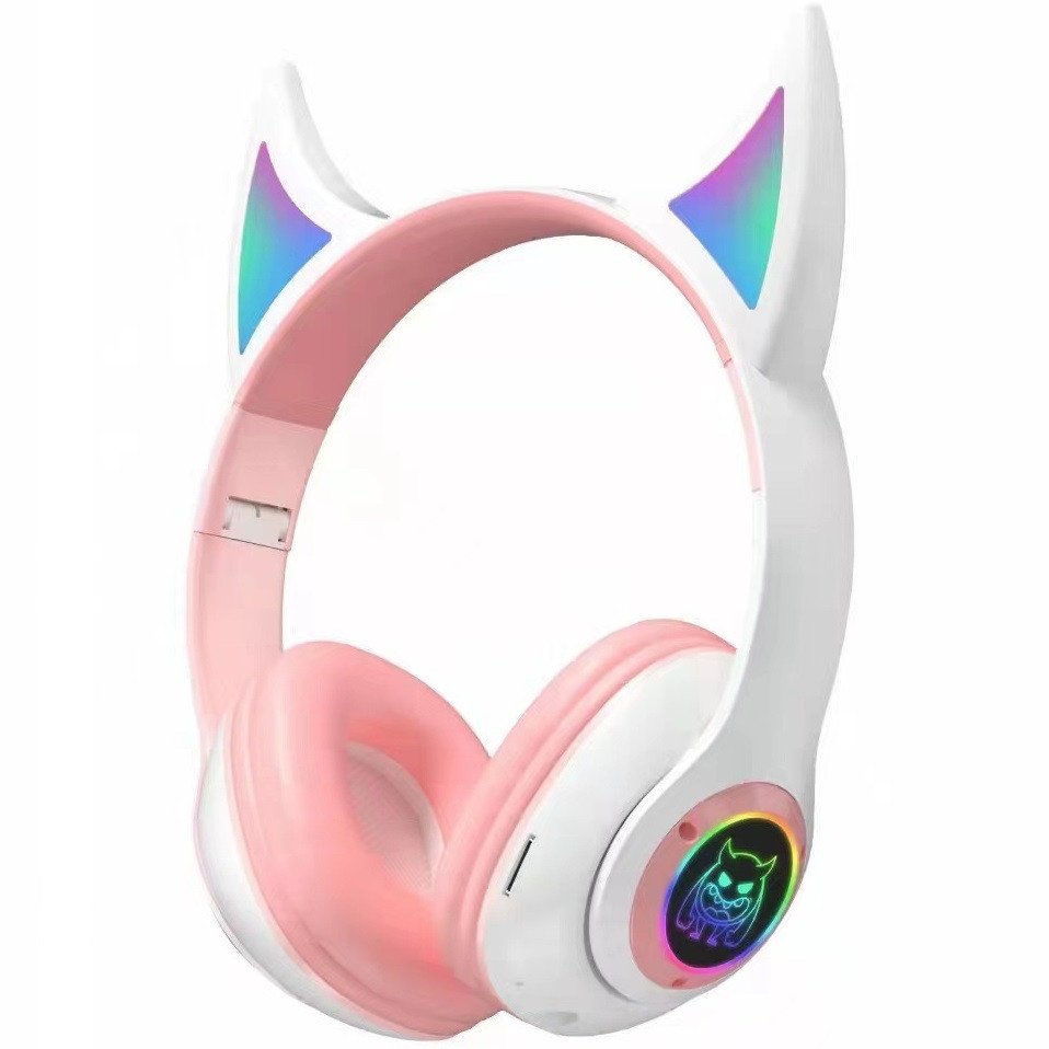 Бездротові дитячі MP3 Навушники з Вушками з підсвіткою з MicroSD Ear ...