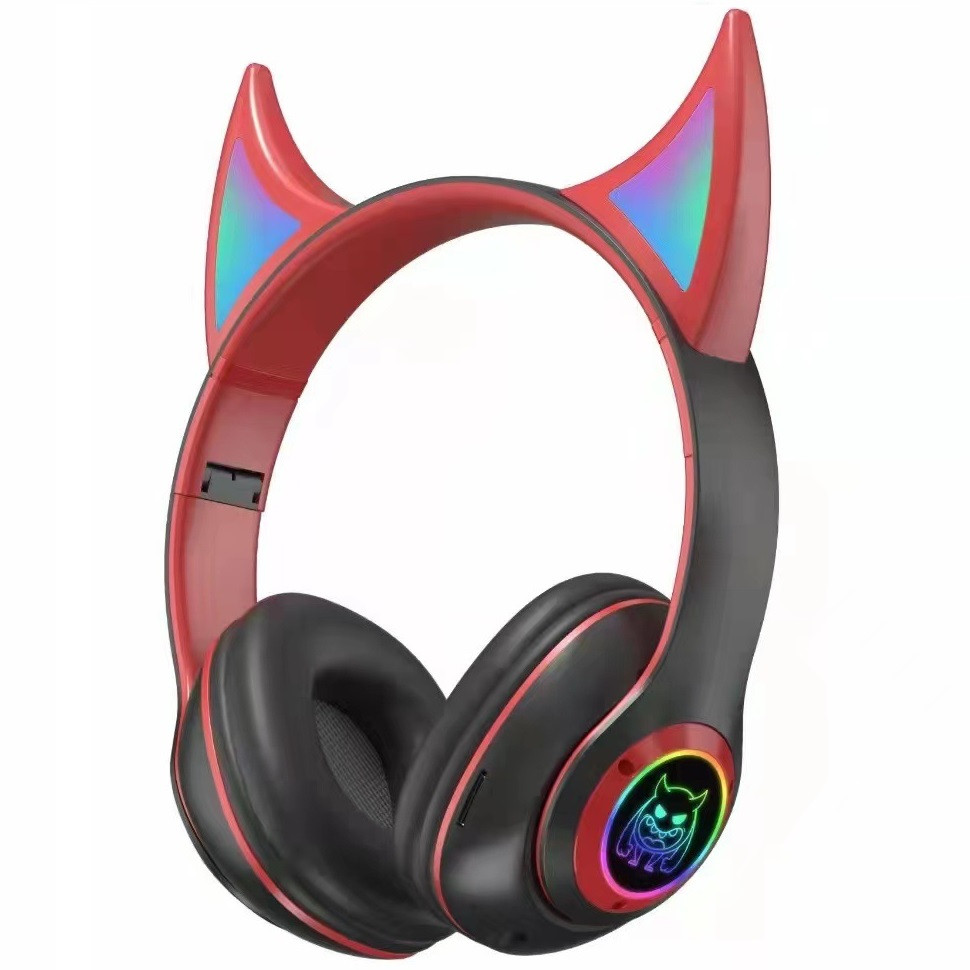 Бездротові дитячі MP3 Навушники з Вушками з підсвіткою з MicroSD Ear ...