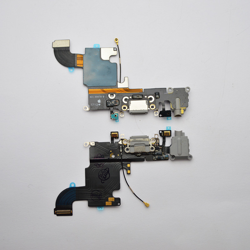 Шлейф iPhone 6S з сірим роз'ємом живлення, HF APN:821-00078-B Original