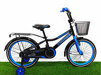 Велосипед детский Crosser Rocky Bike 16 дюймов черно-синий (RC-13/16BBL)