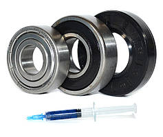 Ремонтний комплект підшипників для пральних машин BEKO SKF 6203 ZZ, 6204 2RS, сальник, мастило