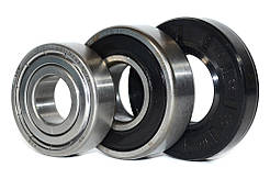 Ремонтний комплект підшипників для пральних машин BEKO SKF 6203 ZZ та 6204 2RS та сальник (25x50x10)