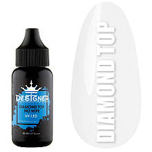 Топове глянцове покриття Diamond top No Wipe Дизайнер Професіонал Без липкого шару, 30мл.