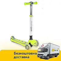 Детский трехколесный самокат Best Scooter 46987 Зеленый (складной)