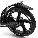 Самокат двоколісний (колеса PU 230 та 215 мм) Best Scooter 11391 Чорно-червоний, фото 4