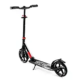 Самокат двоколісний (колеса PU 230 та 215 мм) Best Scooter 11391 Чорно-червоний, фото 6