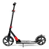 Самокат двоколісний (колеса PU 230 та 215 мм) Best Scooter 11391 Чорно-червоний, фото 8