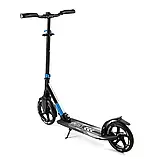 Самокат двоколісний (колеса PU 230 та 215 мм) Best Scooter 40824 Чорно-синій, фото 5