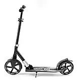 Самокат двоколісний (колеса PU 230 та 215 мм) Best Scooter 41629 Чорний, фото 3