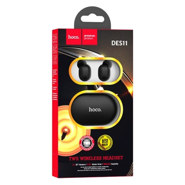 Безпровідні навушники Hoco DES11 Bluetooth Black