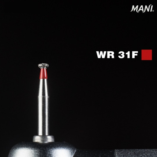 Алмазний бор WR-31F. Колесоподібний (колесо) (ISO 304/016), червоний., фото 1