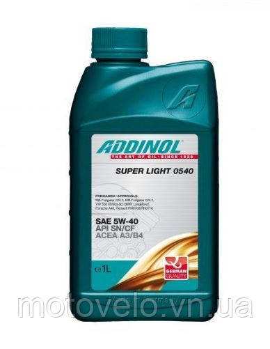 Синтетична моторна олива Addinol Super Light 0540 5W-40 1л