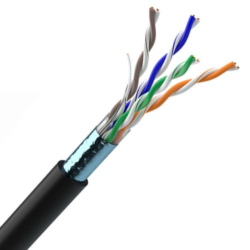 Кабель OK-Net КППЭ-ВП (100) FTP кат.5е, 4х2х0.51 бухта 305м (FTP мідь зовнішній), фото 1