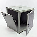 Шафа серверна CMS 12U 600 х 600 х 640 UA-MGSWL126G для мережевого обладнання, фото 3