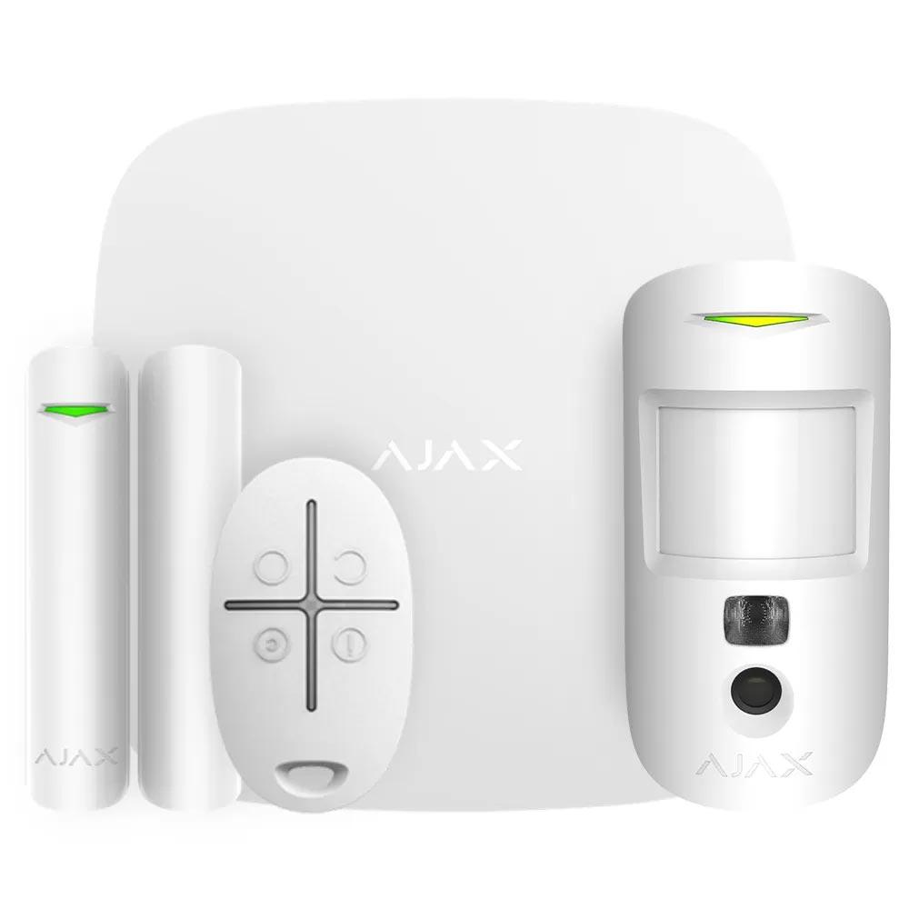 Комплект бездротової сигналізації Ajax StarterKit Cam (8EU) UA white з фотоверифікацією тривог, фото 1