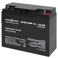 Акумулятор кислотний AGM LogicPower LPM 12 - 18 AH