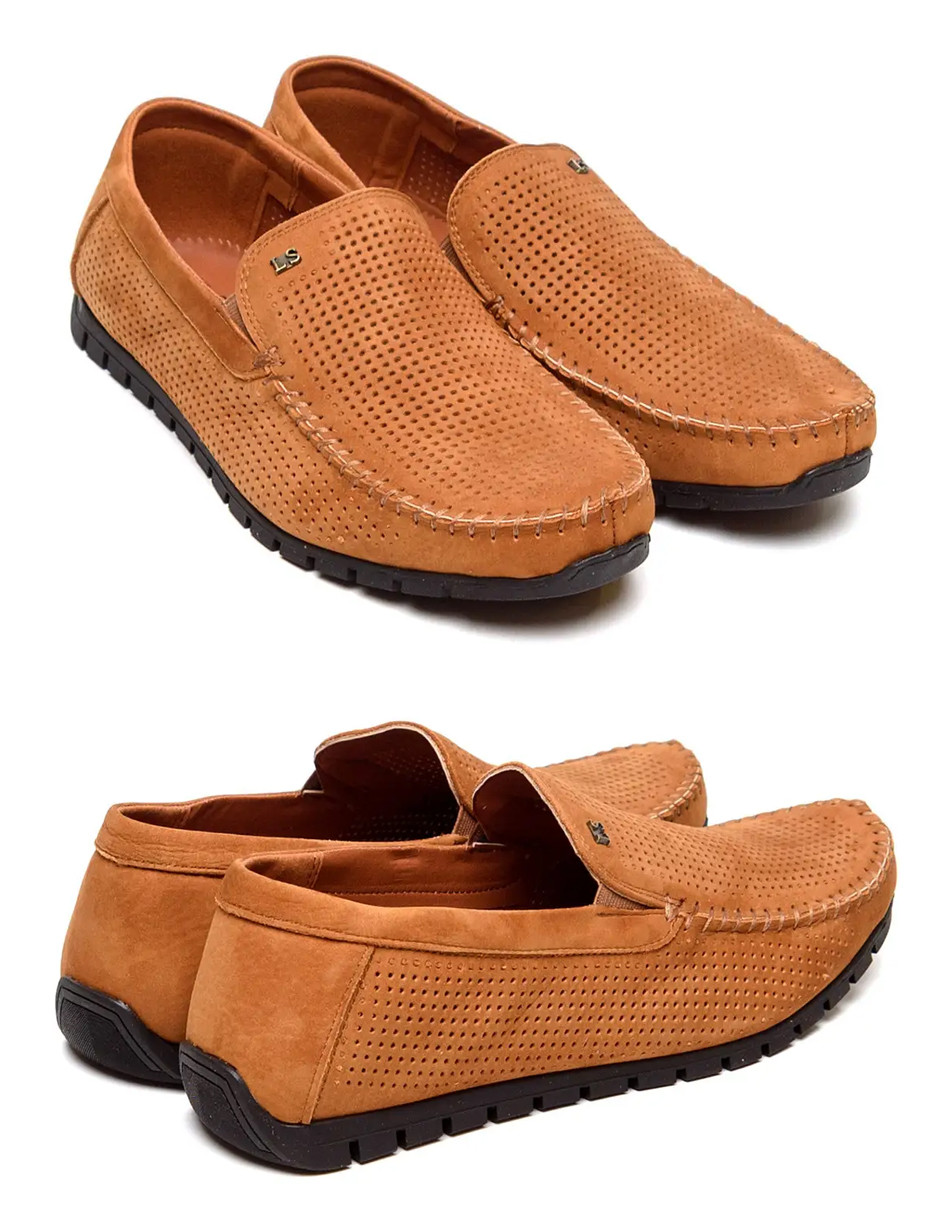 Чоловічі літні шкіряні кеди Legges Canary перфорація, коньяк, кеди повсякденні. Чоловіче взуття, фото 1