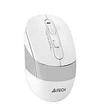 Безпровідна мишка A4Tech Fstyler FB10C Bluetooth (блютуз) біло-сіра, миша для ПК/ноутбука/телефона/планшета, фото 2