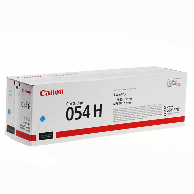 Картридж Canon 054H cyan 3027C002 до принтера i-sensys LBP621Cw, LBP623Cdw, MF641Cw, MF645Cx, MF643Cdw
