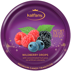 Льодяники Kalfany Wildberry Candies лісові ягоди 150г, 10 шт/ящ