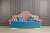 Диван дитячий м'який - ліжко MeBelle PANKTI 80х170 з висувними ящиками, рожевий, блакитний велюр, фото 3