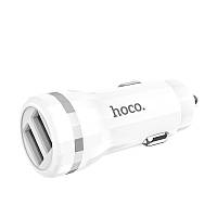 Автомобильное зарядное устройство Hoco Z27 Staunch (2USB 2.4A) + Type C (Белый)