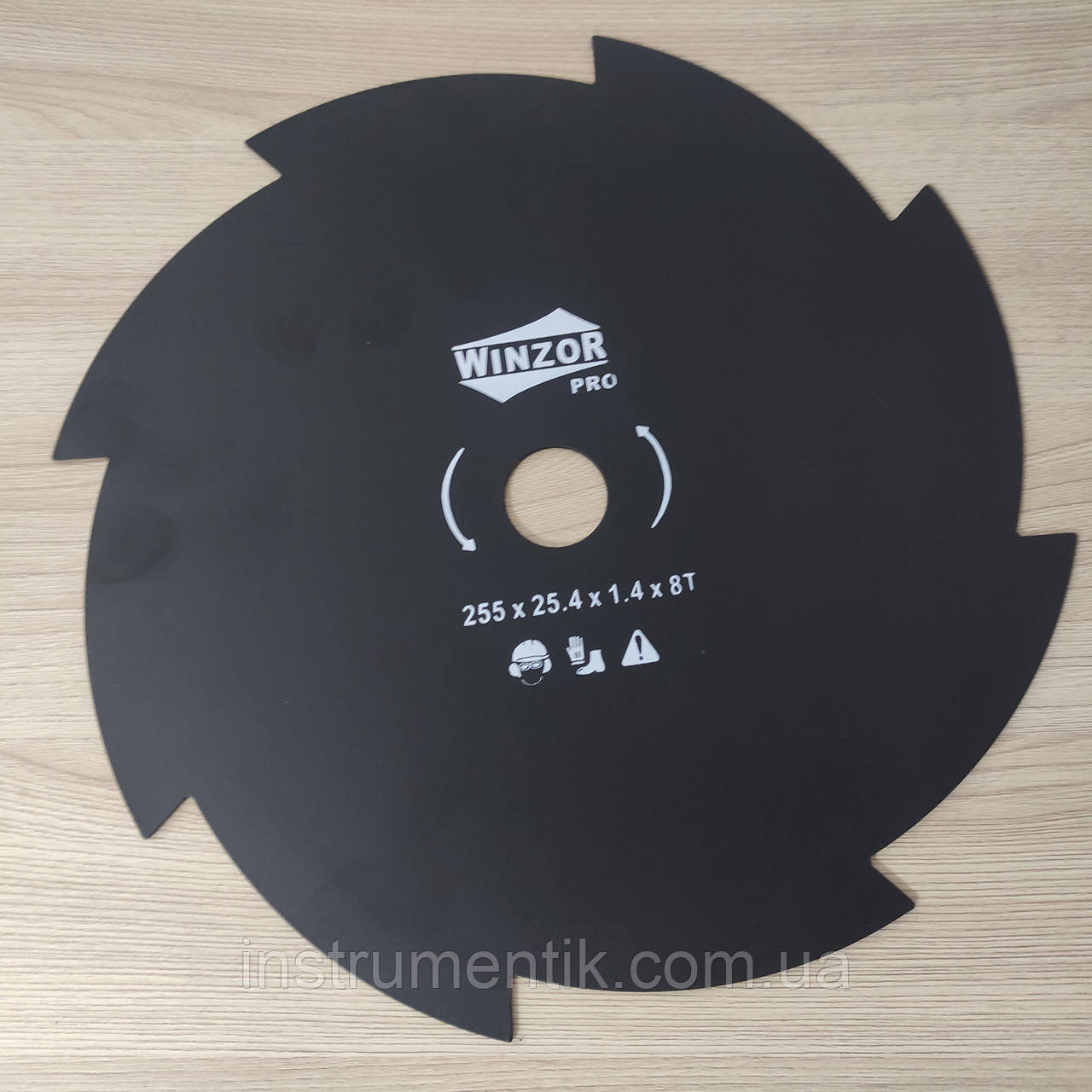 Ніж для мотокоси 8T WZR black(255*25.4*1.3)