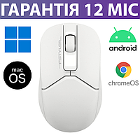 Безпровідна мишка A4Tech Fstyler FB12 Bluetooth (блютуз) біла, миша для ПК/ноутбука/телефона/планшета