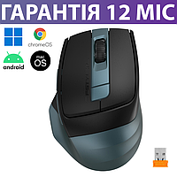 Беспроводная мышка A4Tech Fstyler FB35C Bluetooth (блютуз) зеленая, мышь для ПК/ноутбука/телефона/планшета