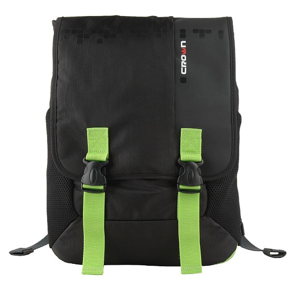Рюкзак для ноутбука Crown 15.6 Harmony black and green (BPH3315BG)
