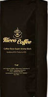 Кофе в зернах Ricco Coffe Super Aroma Black 1кг., черный Ricco