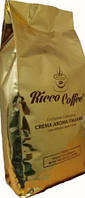 Кофе в зернах Ricco Coffe Сrema Aroma Italiano 1 кг золото Ricco