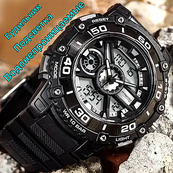 Водонепроникний годинник армійський протиударний з підсвіткою Q&Q оригінал