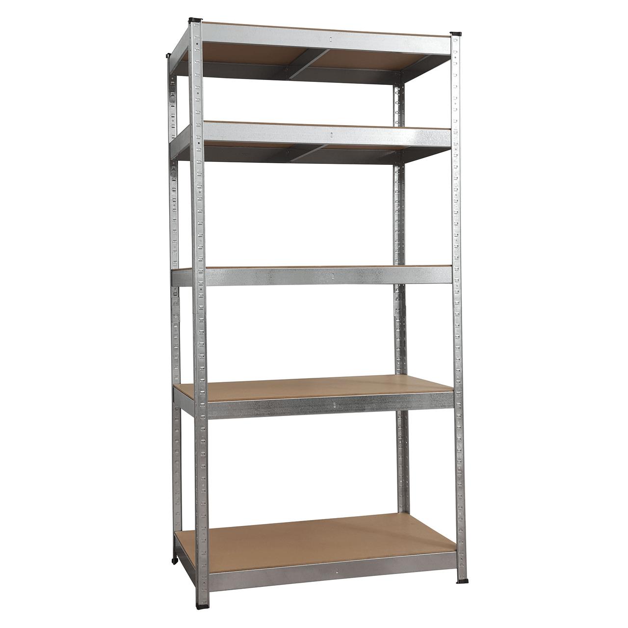Стелаж 180x120x50см 5полок металевий оцинкований збірний з полицями ДСП